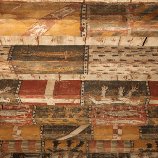 Decke mit Wappen inv. 84.48.1, © Laurianne Kieffer, Musée de La Cour d'Or, Metz Métropole