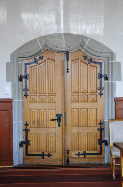 Tür von 1906, Gerichtsgebäude Münchwilen TG, Foto De Carli