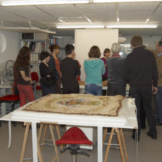 ...im Atelier von Karin von Lerber